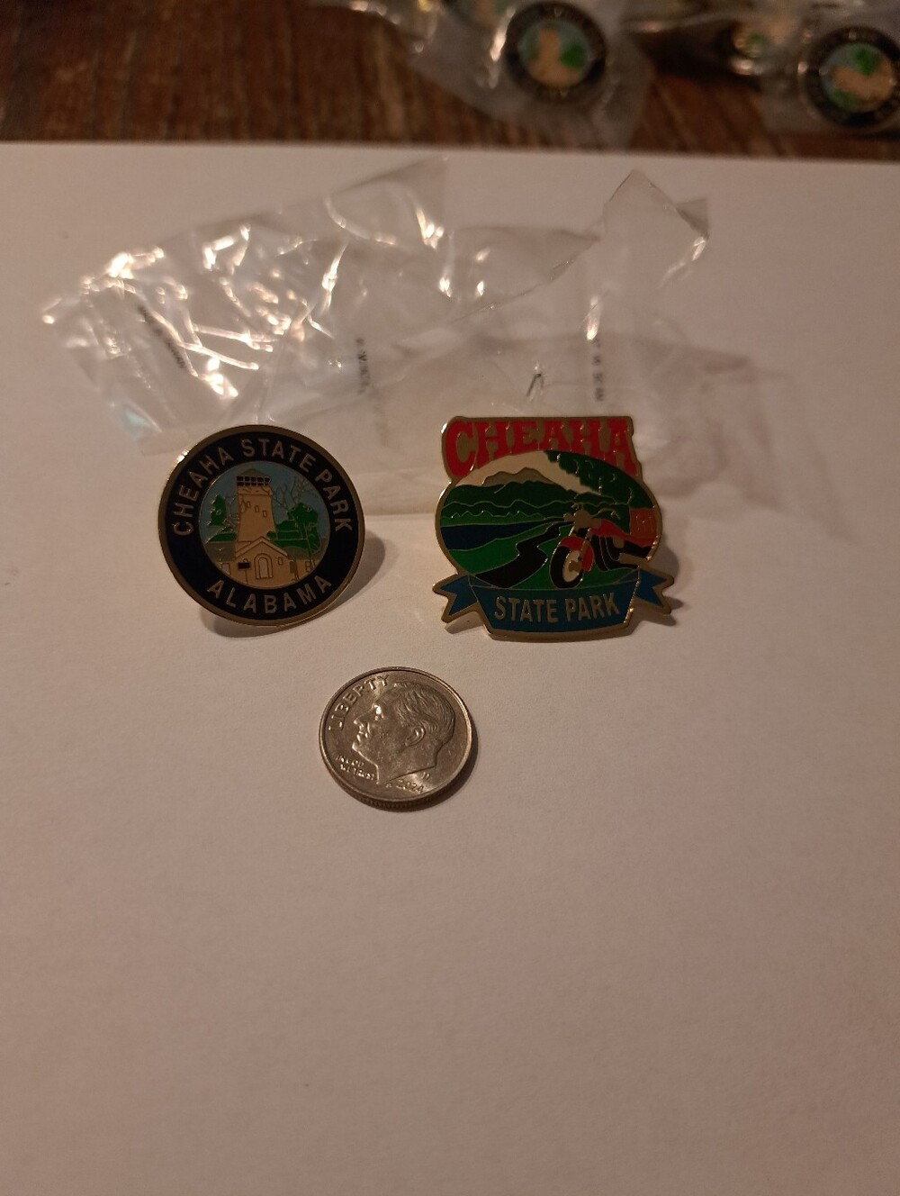 Vintage New Lot 2 Cheaha State Park Alabama State Souviner Hat Jacket Pins